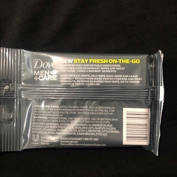 Dove Men + Care Deodorant Wipes 80 Count - Picture 3 of 4